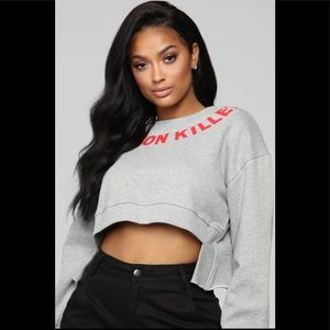 Fashion Killer Distressed Sweatshirt size XL